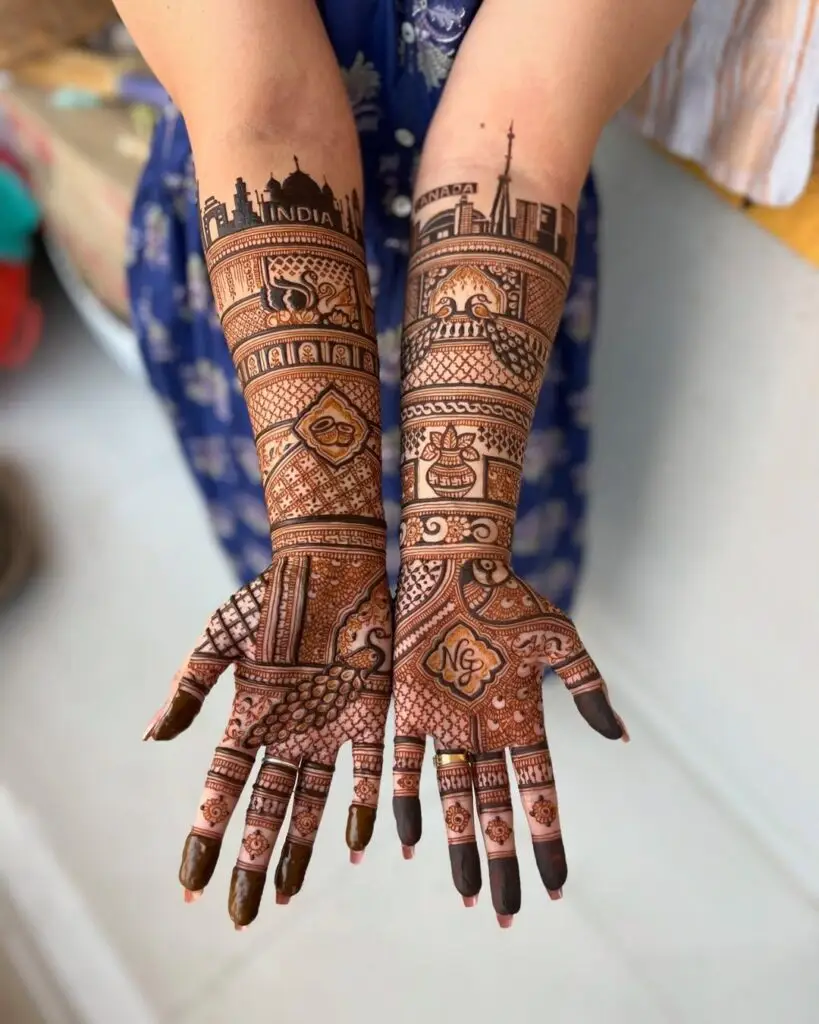 Bridal mehndi design by ZuwixArt – top mehndi artist in Pune